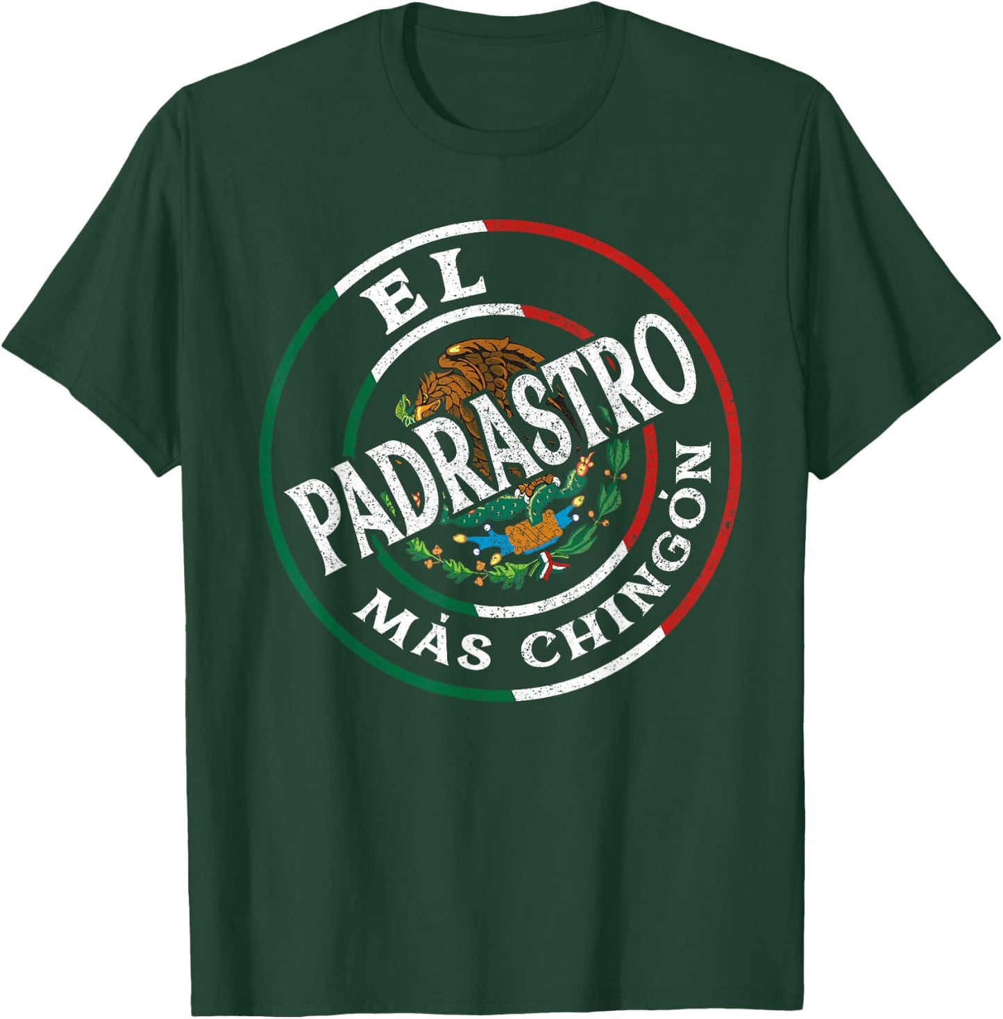 El Padrastro Mas Chingon Mexican Spanish Grandpa Fathers Day T-Shirt - T-Shirt | Forest