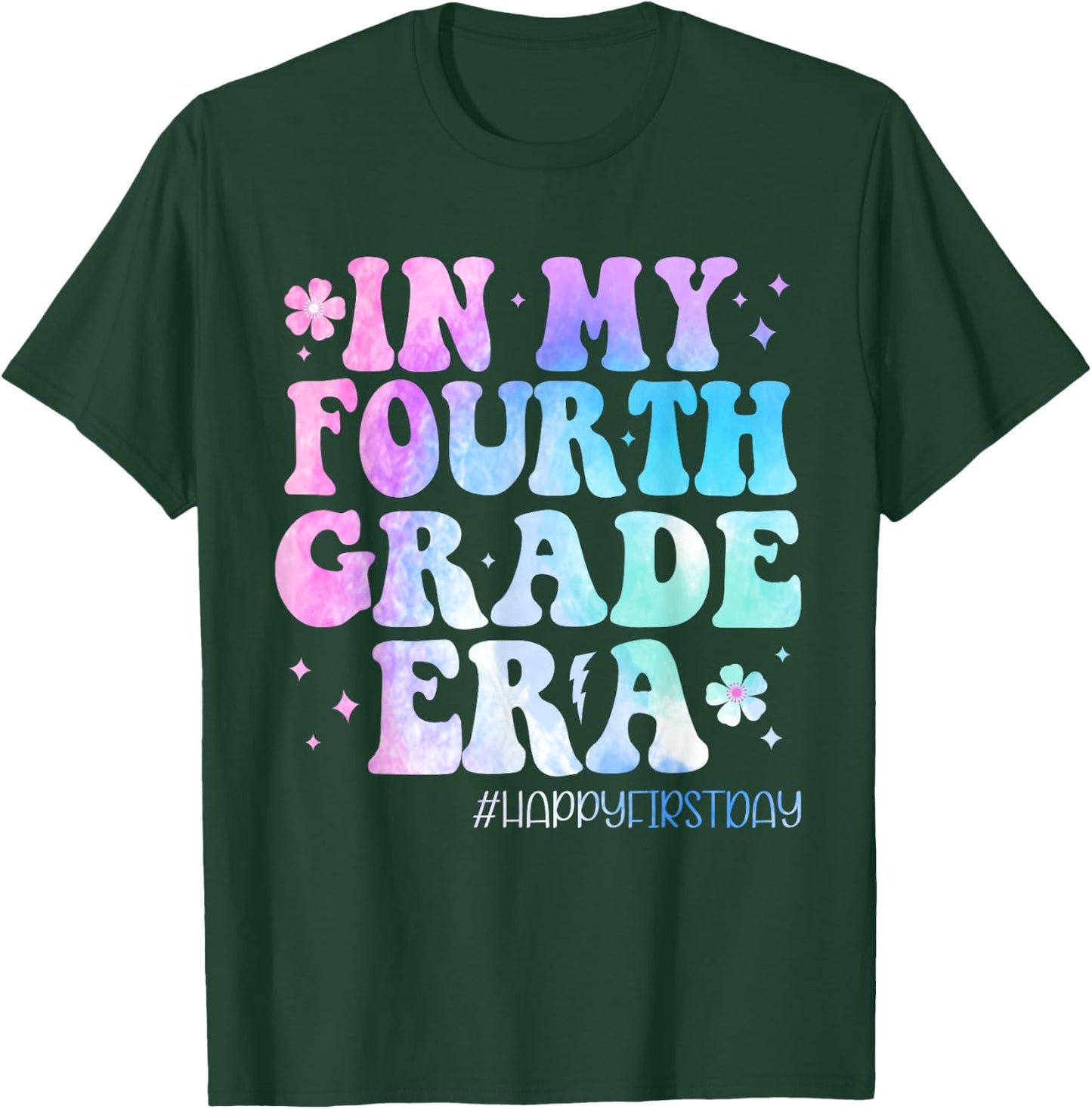 In My Fourth Grade Era Back to School 4th Grade Teacher Kids T-Shirt - T-Shirt | Forest