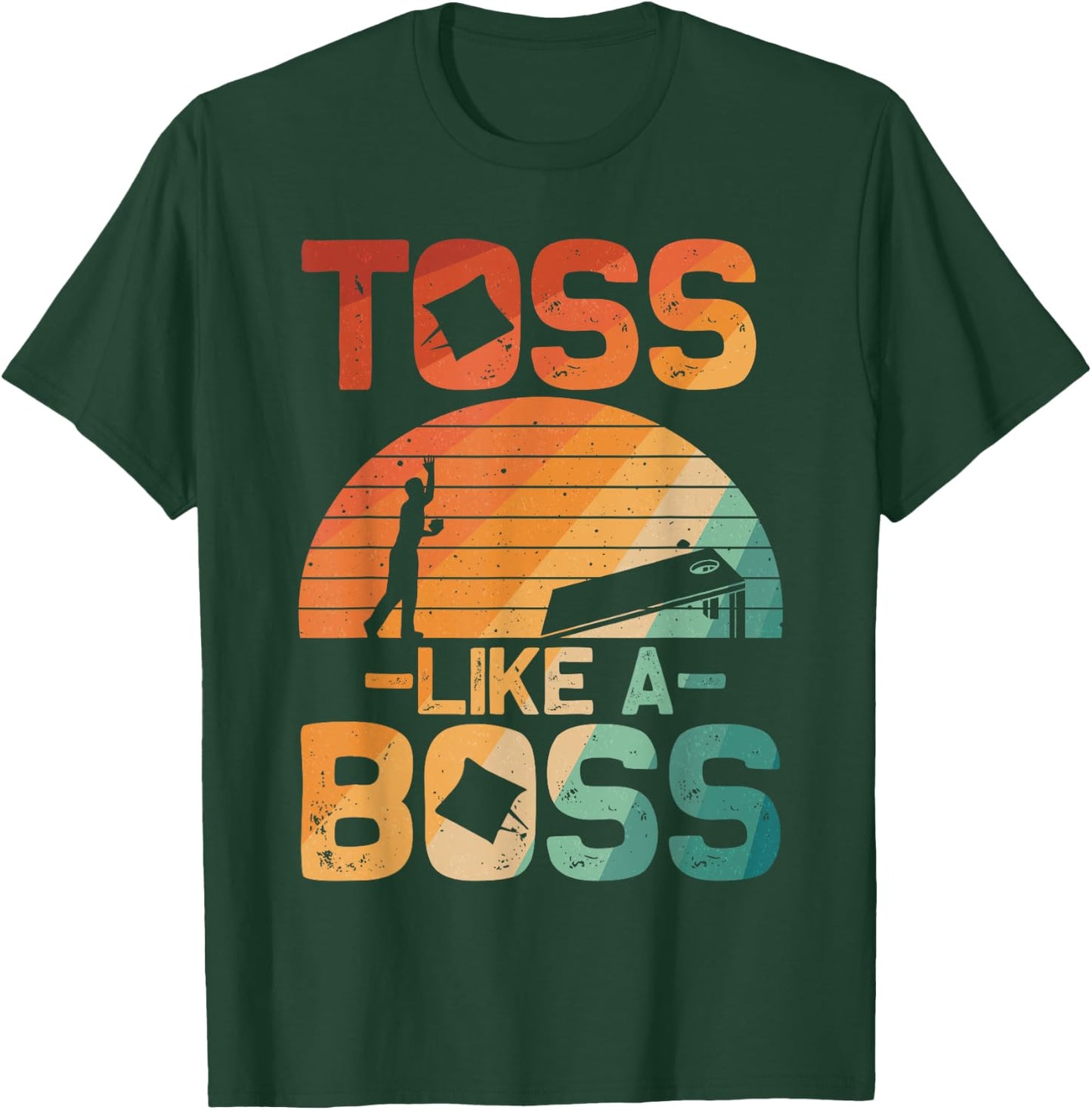Best Cornhole Design Women Lawn Game Cornhole Lover T-Shirt - T-Shirt | Forest