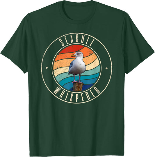 Seagull Whisperer T-Shirt - T-Shirt | Forest