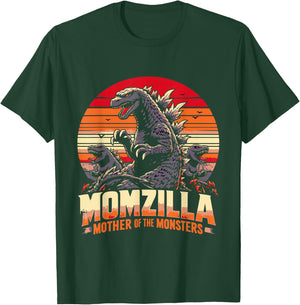 funny Momzilla Mother Of Monsters Retro birthday Mothers day T-Shirt - T-Shirt | Forest