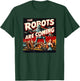 The Robots are Coming - Classic 50s Horror Design T-Shirt - T-Shirt | Forest