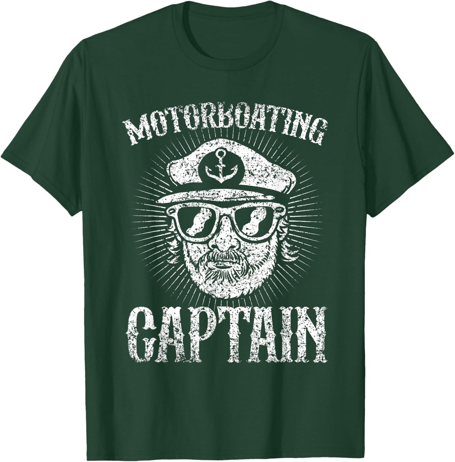 Motor boat captain motor boats motor boating motor boat T-Shirt - T-Shirt | Forest