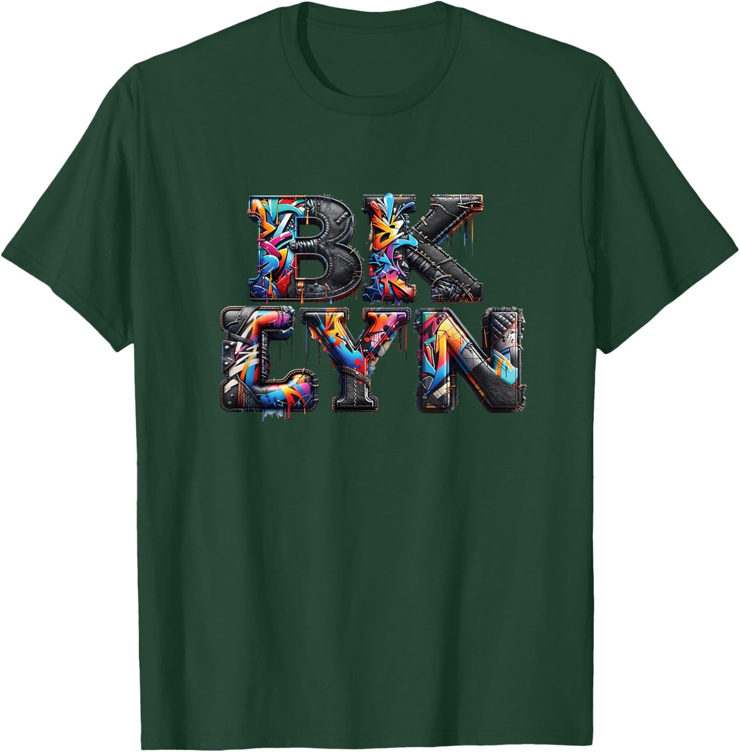 Brooklyn New York City Graffiti 80s 90s Hip Hop BKLYN T-Shirt - T-Shirt | Forest