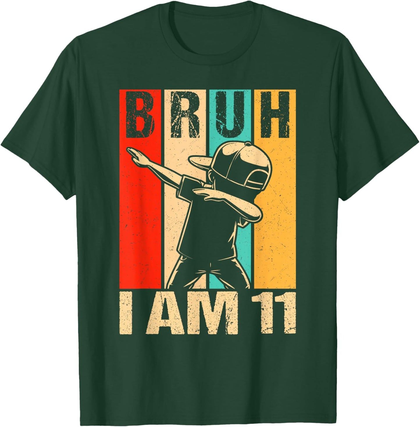 11 Year Old Birthday Dabbing Boy Bruh It's My 11th Birthday T-Shirt - T-Shirt | Forest