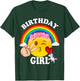 Birthday For Girls Unicorn Rainbow Heart Kiss T-Shirt - T-Shirt | Forest