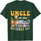 Uncle of the Birthday Boy Kids Safari Jungle Animal Matching T-Shirt - T-Shirt | Forest