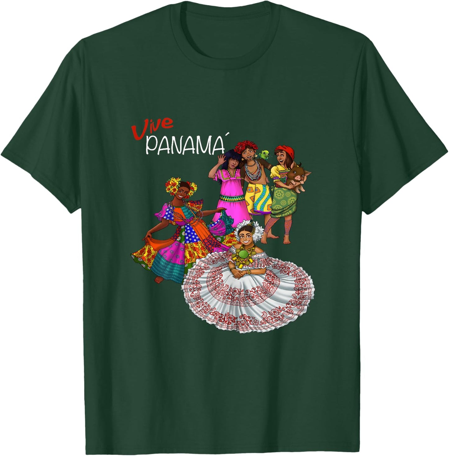 Panamanian Pride and Heritage T-Shirt - T-Shirt | Forest