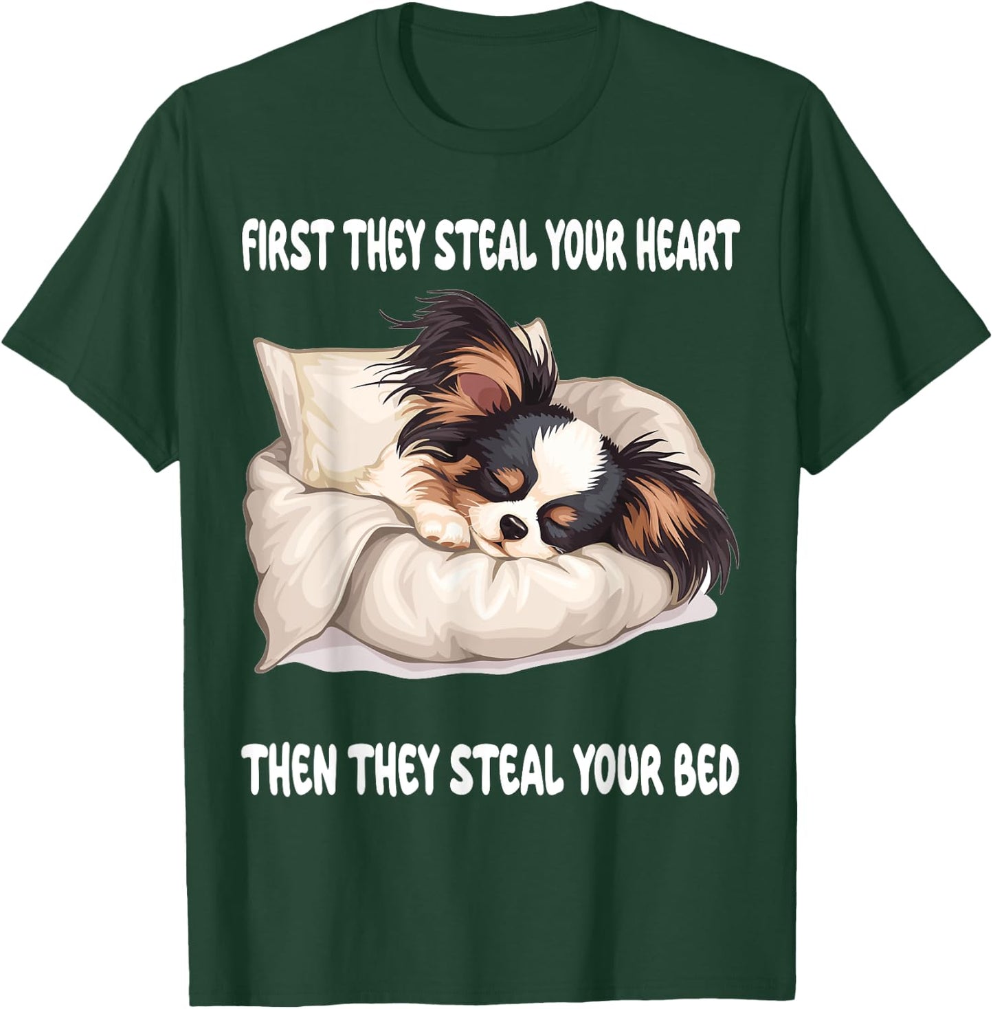 Papillon Sleeping Pajamas Nightgown T-Shirt - T-Shirt | Forest