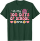 In My 100 Days Of School Era Groovy 100th Day Of School Kids T-Shirt - T-Shirt | Forest