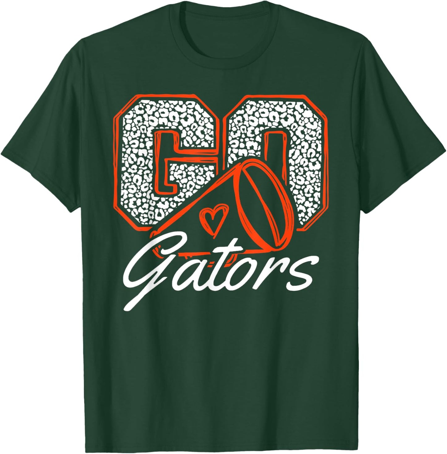 Go Cheer Gator Design Gift Women Girls Boys Kids T-Shirt - T-Shirt | Forest