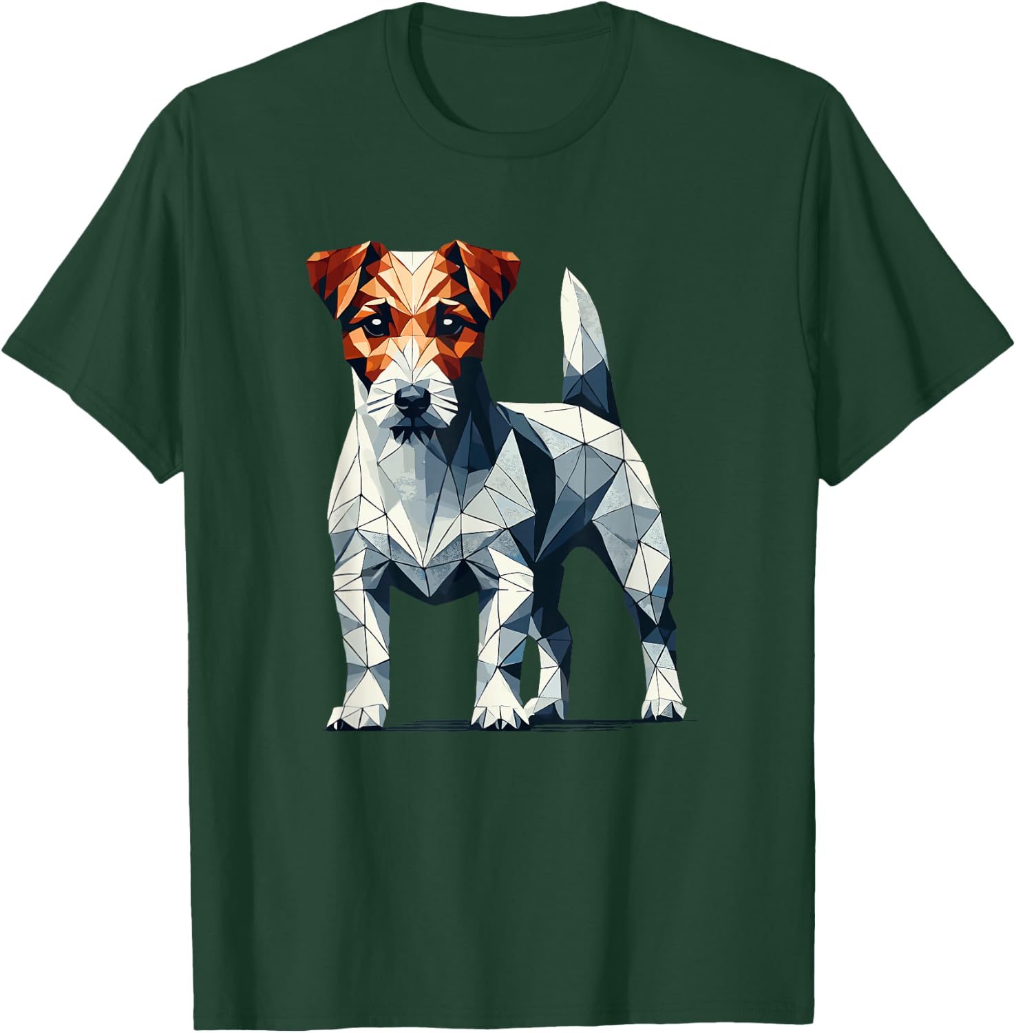 Geometric Art Jack Russell Terrier Jack Russells T-Shirt - T-Shirt | Forest