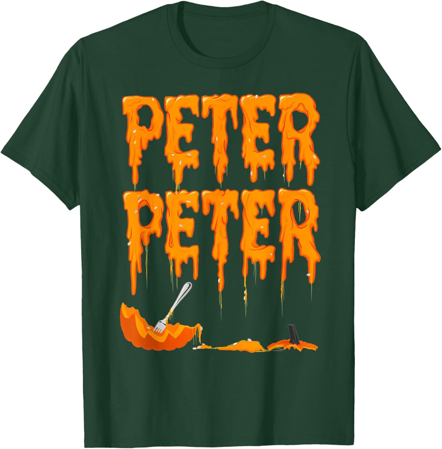 Peter Pumpkin Costume Eater For Couples Matching Halloween T-Shirt - T-Shirt | Forest