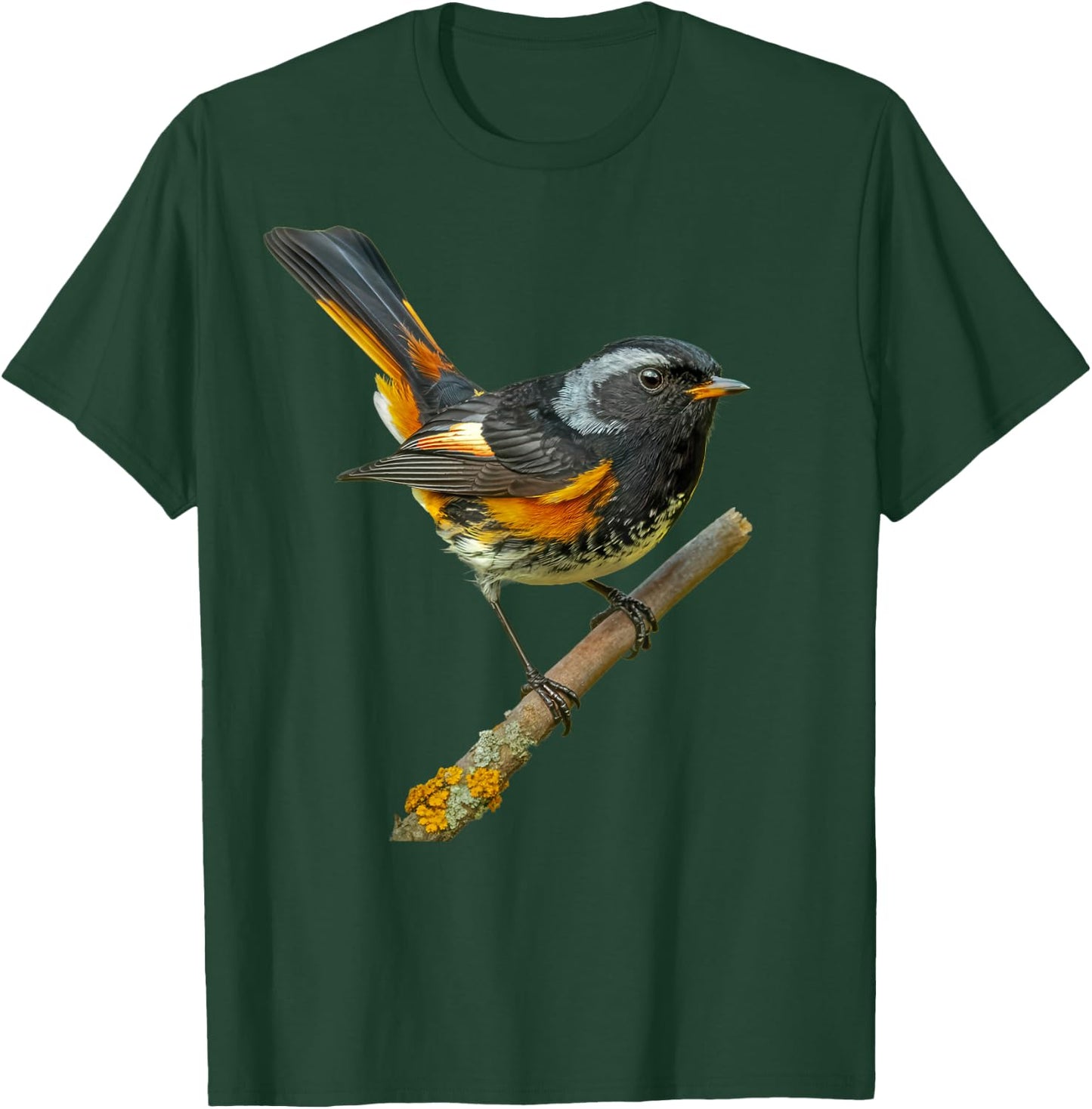 American Redstart Bird T-Shirt - T-Shirt | Forest