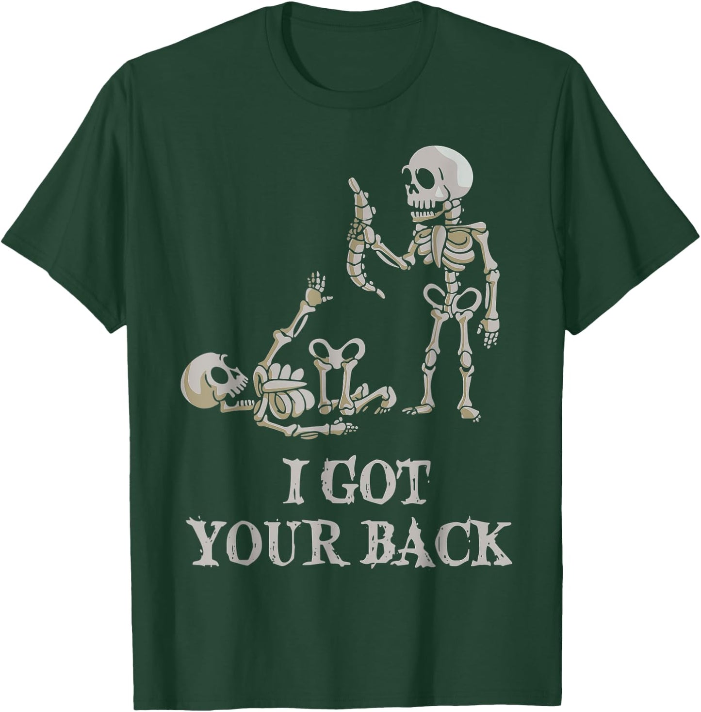 I Got Your Back Halloween Skeleton T-Shirt - T-Shirt | Forest