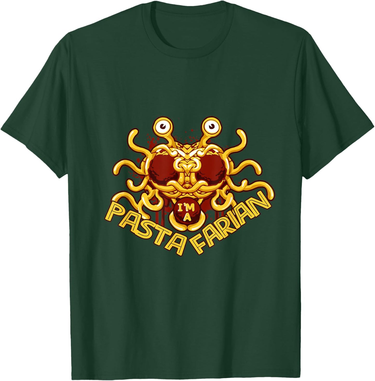 Pastafarian For Flying Spaghetti Monster Believer T-Shirt - T-Shirt | Forest