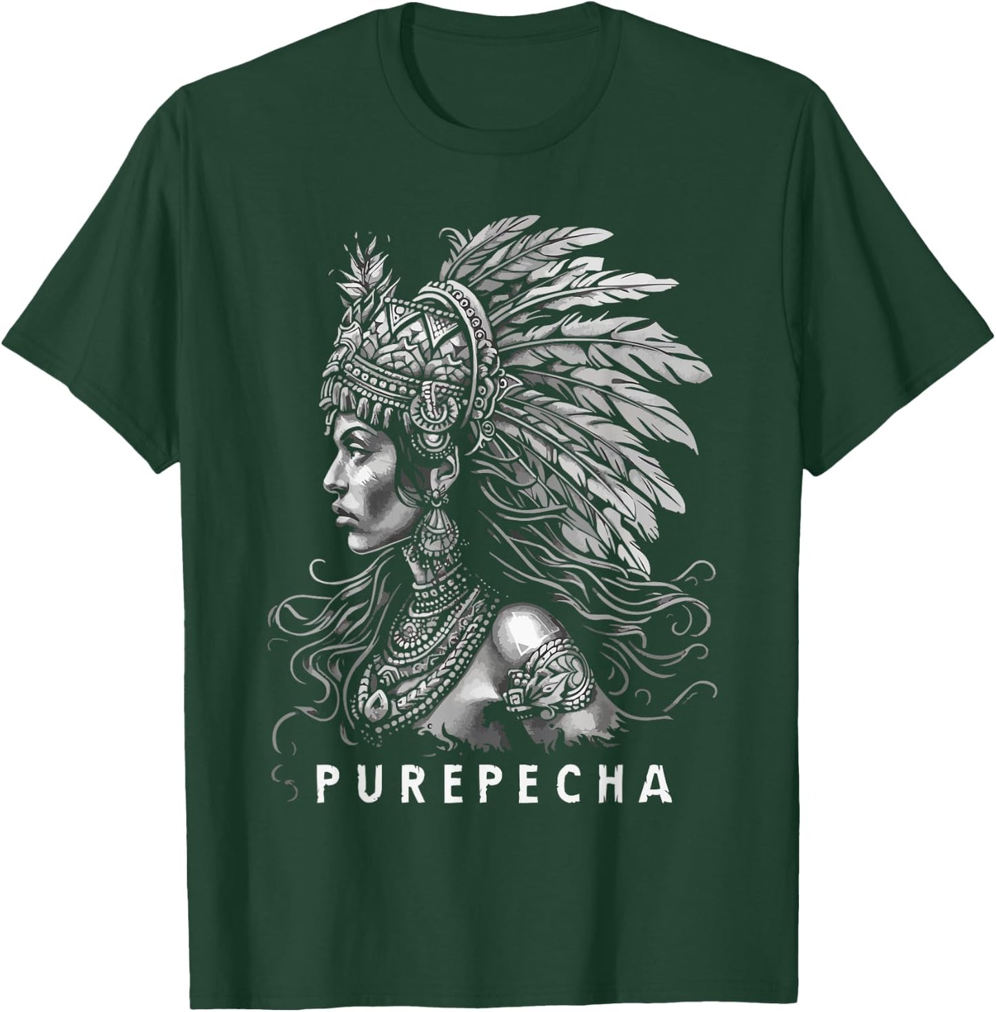 Indigenous People Mexico Native American Purepecha Tribe T-Shirt - T-Shirt | Forest