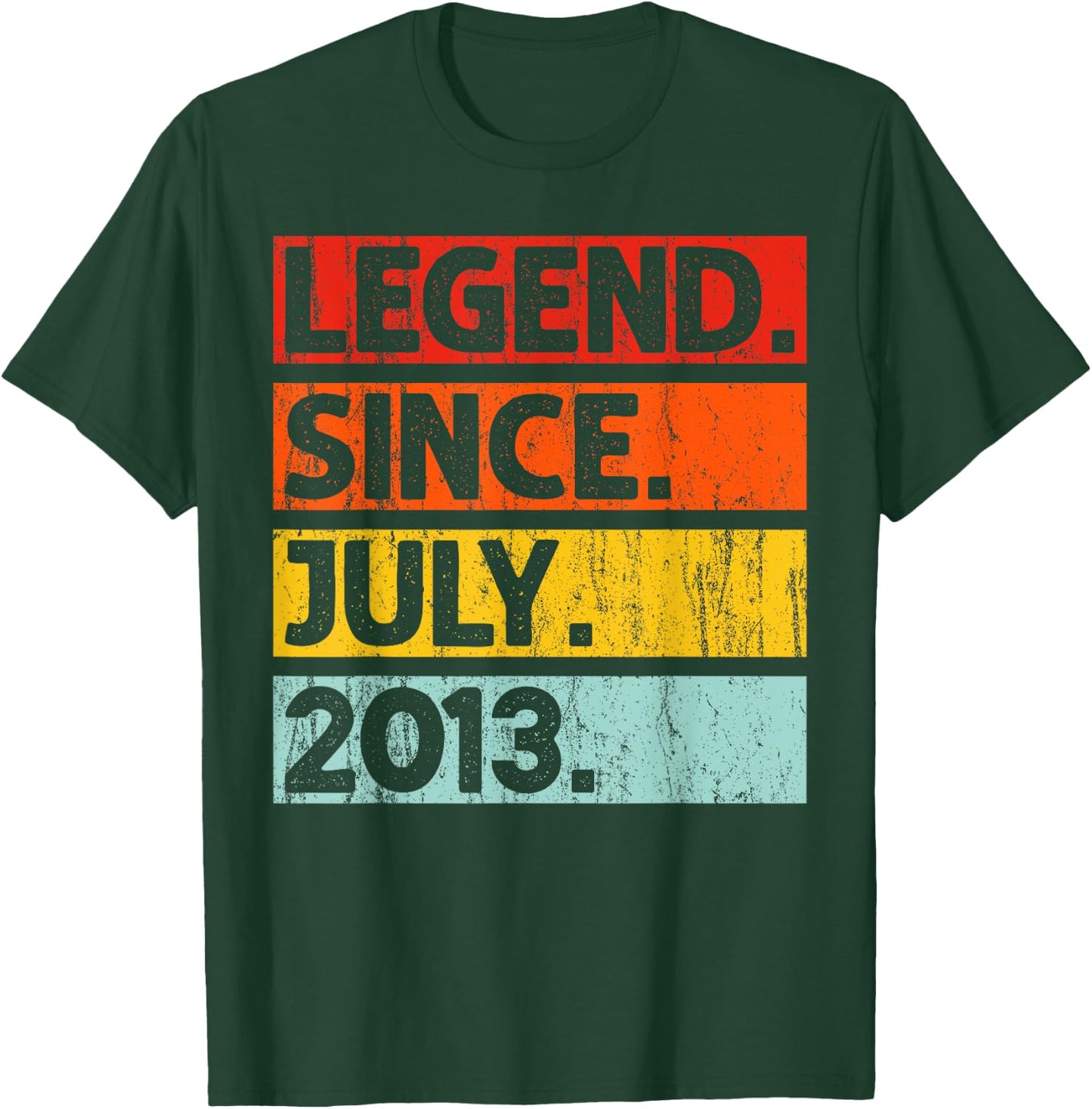 12th Birthday Gifts Legend Since July 2013 12 Years Old T-Shirt - T-Shirt | Forest