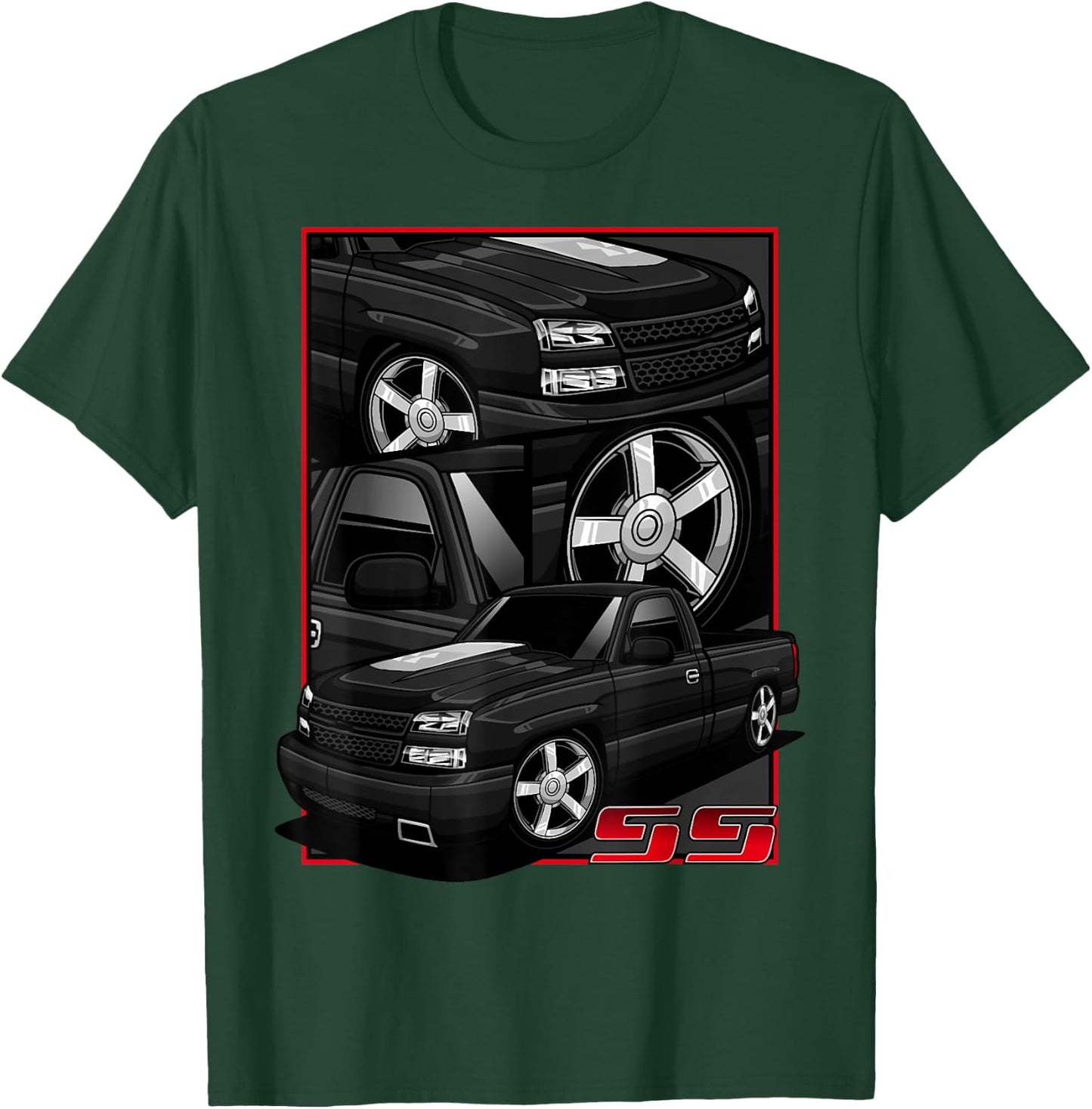 GMT800 1500 Truck 90S K1500 C1500 GMT400 T-Shirt - T-Shirt | Forest