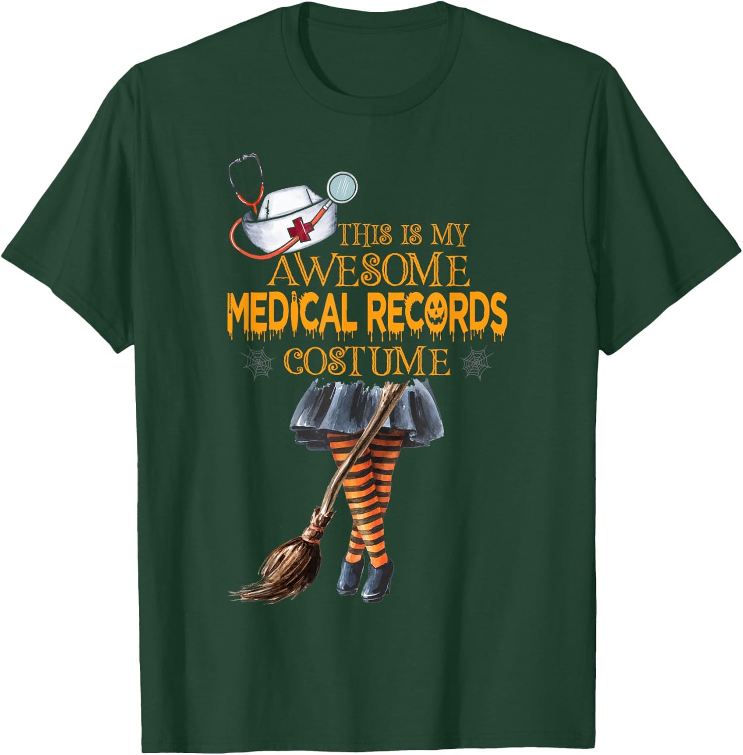 This is my Halloween Medical Records Costume Medical Records T-Shirt - T-Shirt | Forest