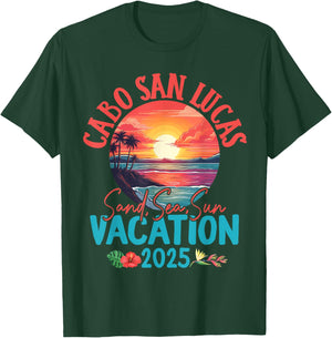 Cabo San Lucas Mexico Vacation 2025 Souvenir Matching Family T-Shirt - T-Shirt | Forest