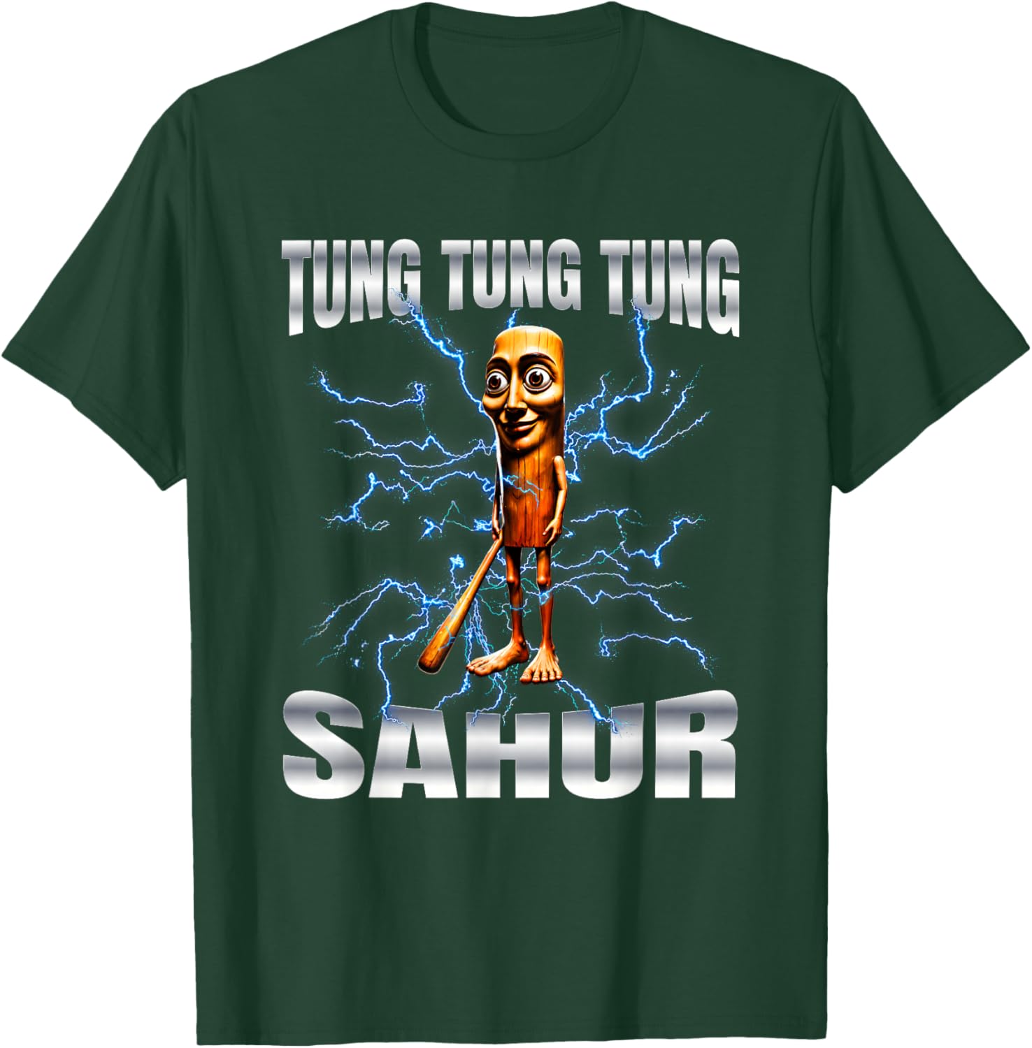 Tung Tung Tung Sahur is Calling Funny Italian Brainrot Meme T-Shirt - T-Shirt | Forest