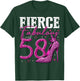 58th Birthday Fierce Fabulous and 58 Year Old Gifts Heels T-Shirt - T-Shirt | Forest