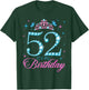52 It's My Birthday 52 Years Old 52nd Birthday Party T-Shirt - T-Shirt | Forest