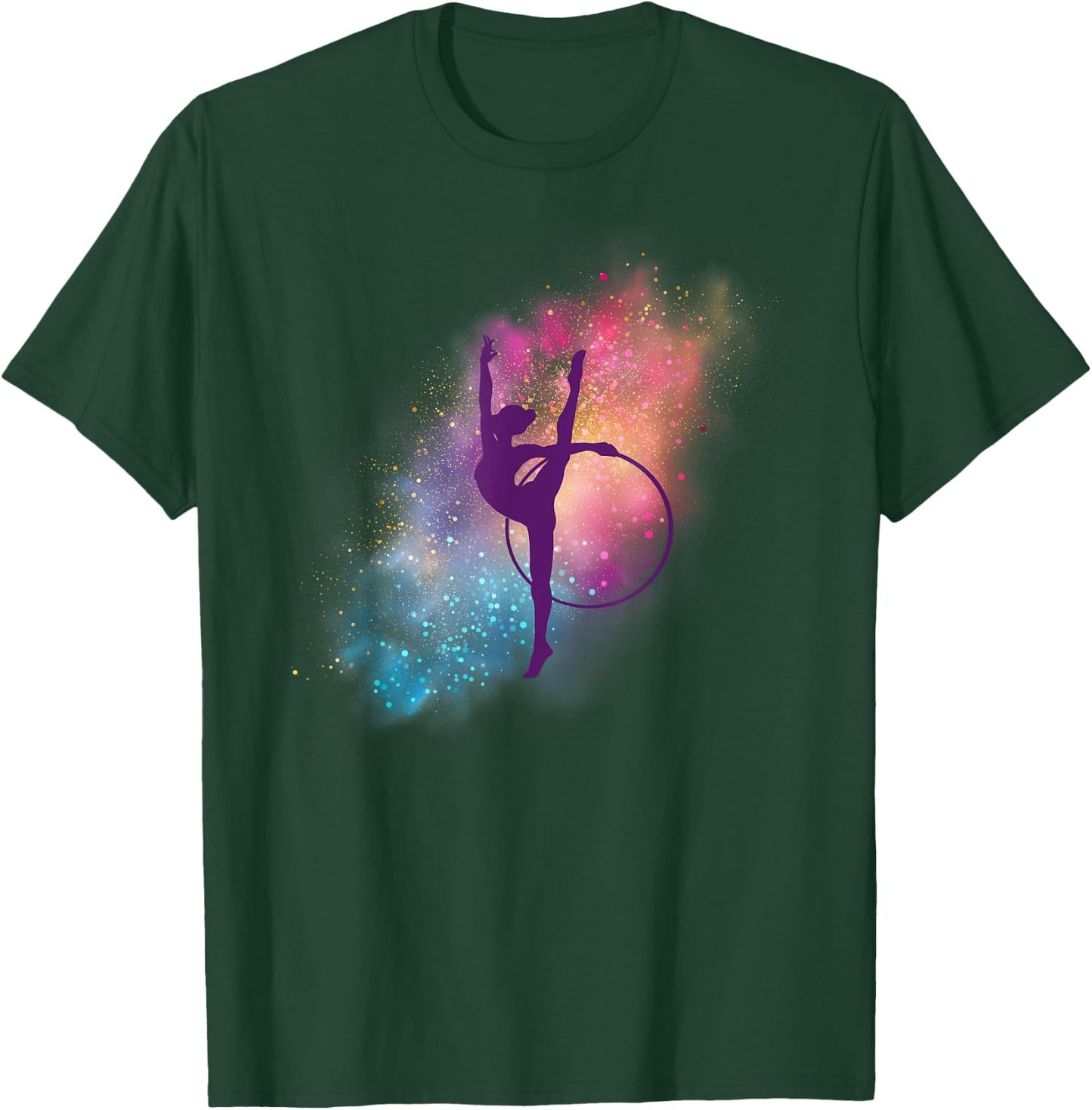 Trendy Colorful Sports Fan Gymnast Rhythmic Gymnastics T-Shirt - T-Shirt | Forest
