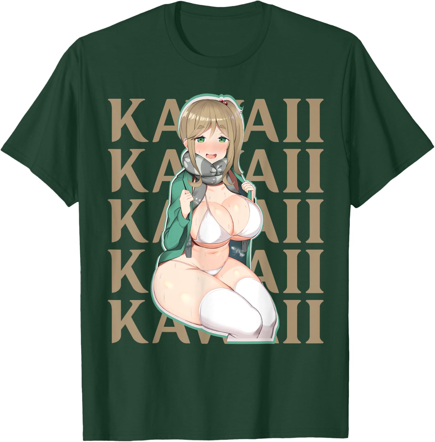 Cute Anime Fan Lewd Waifu Kawaii T-Shirt - T-Shirt | Forest