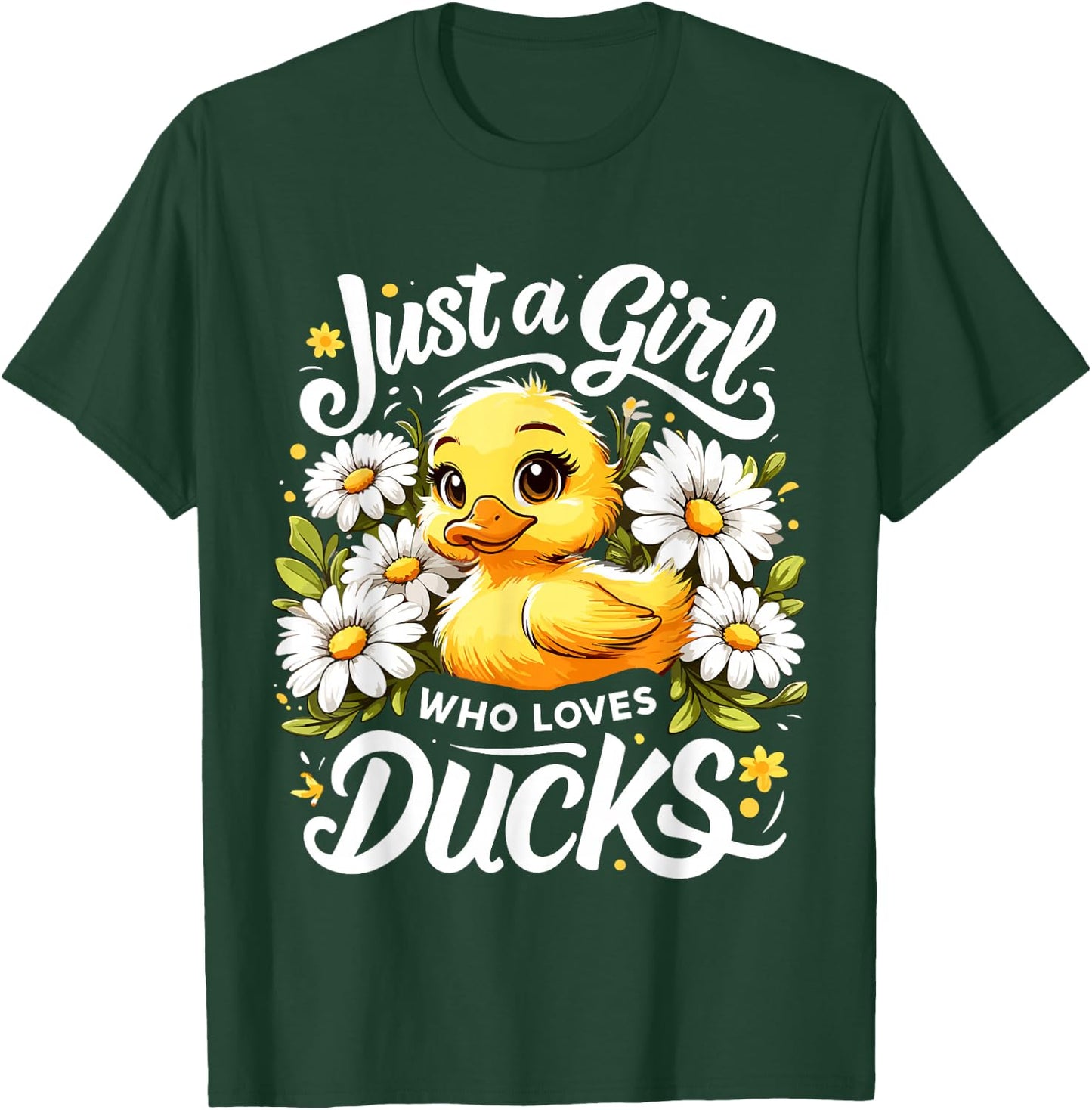 Duck Lover Just A Girl Who Loves Ducks T-Shirt - T-Shirt | Forest