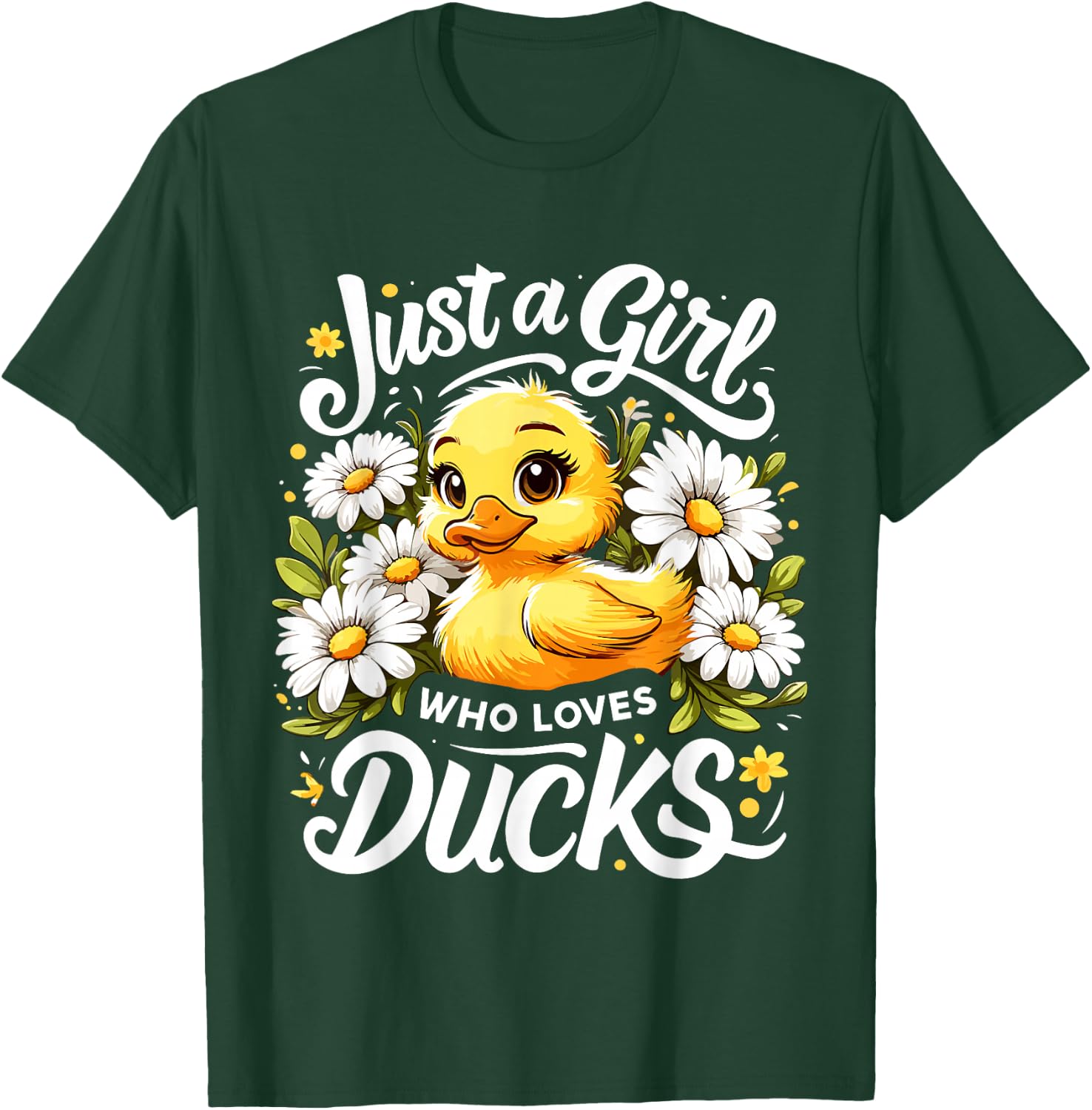 Duck Lover Just A Girl Who Loves Ducks T-Shirt - T-Shirt | Forest