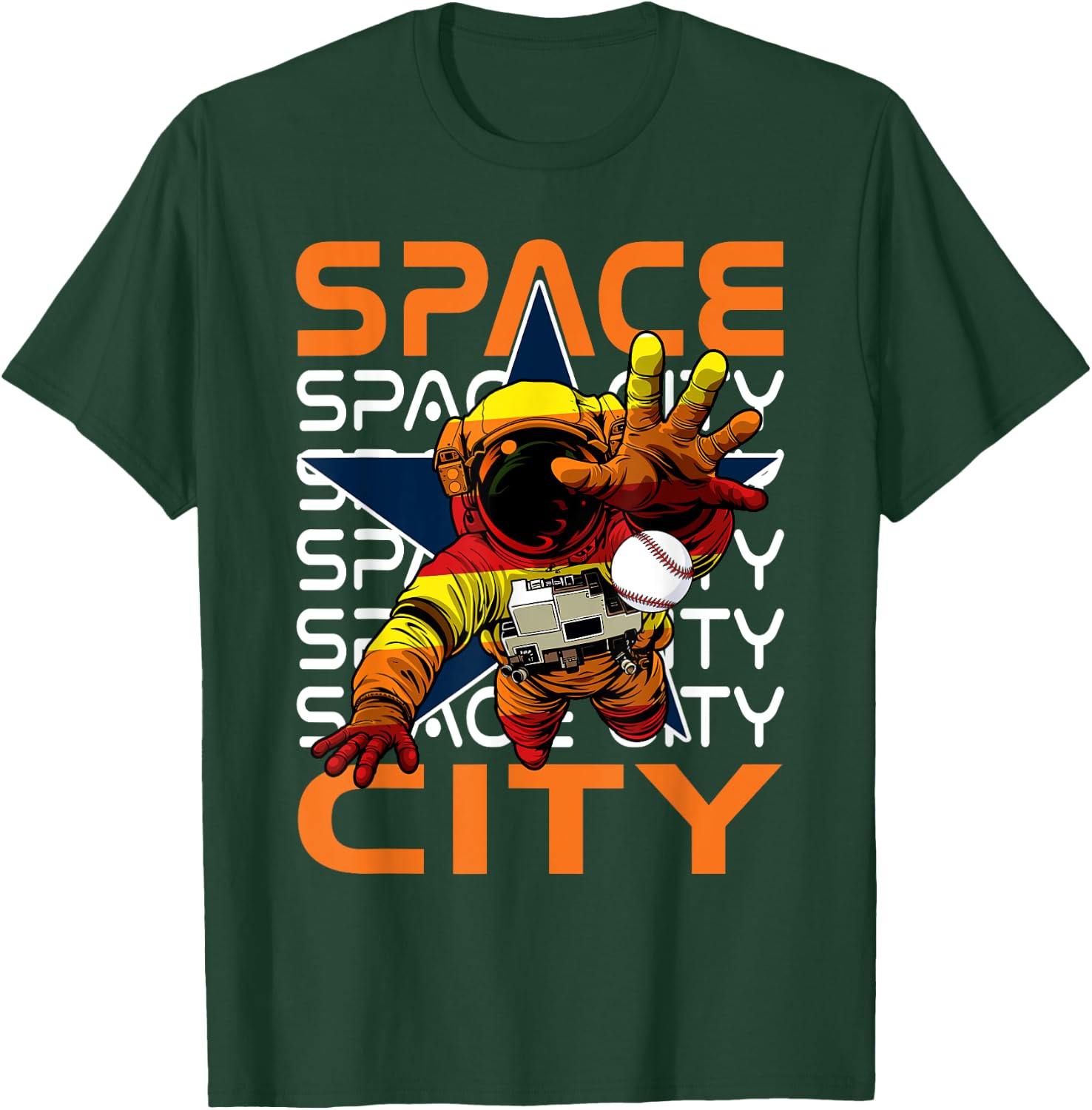 Classic Space City Proud Name Personalized Kawaii Houston T-Shirt - T-Shirt | Forest