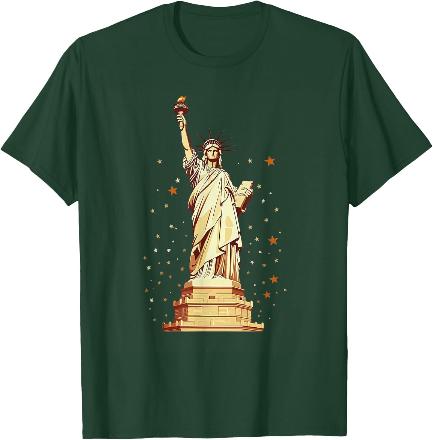 Statue Of Liberty American Pride T-Shirt - T-Shirt | Forest