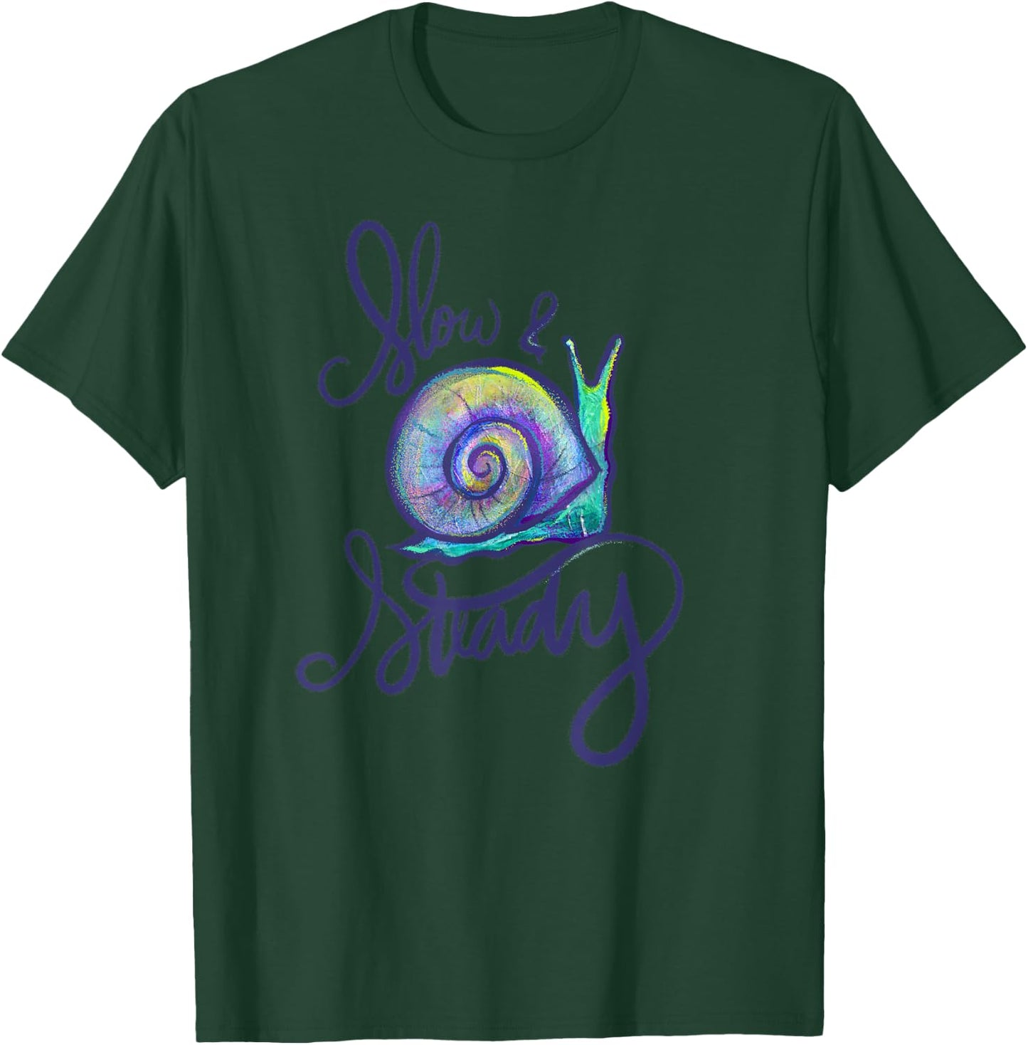 Slow and Steady Snail T-Shirt - T-Shirt | Forest