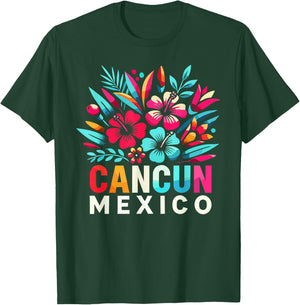 Cancun Mexico Flowers Mexico Cancun Cancun T-Shirt - T-Shirt | Forest