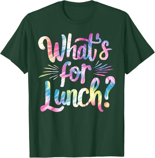Lady What's For Lunch? Cooking And Kitchen Tie Dye T-Shirt - T-Shirt | Forest