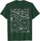 Mountain Bike Parts MTB Bicycle Cycling Downhill Biker T-Shirt - T-Shirt | Forest