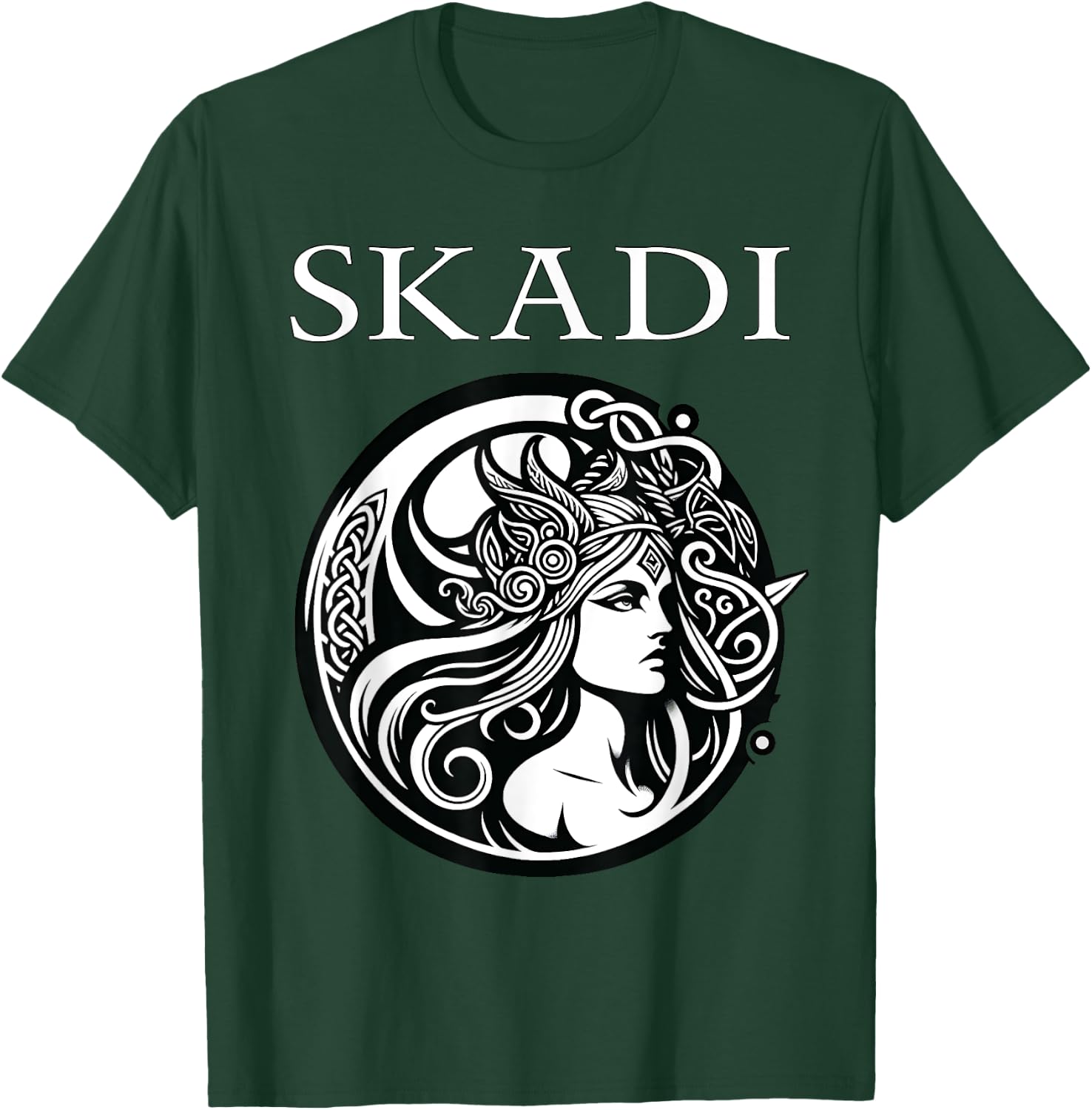 Skadi Norse Goddess T-Shirt - T-Shirt | Forest