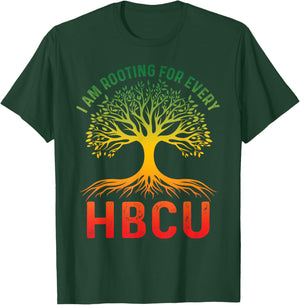 HBCU Black History Month I'm Rooting For Every HBCU Educated T-Shirt - T-Shirt | Forest