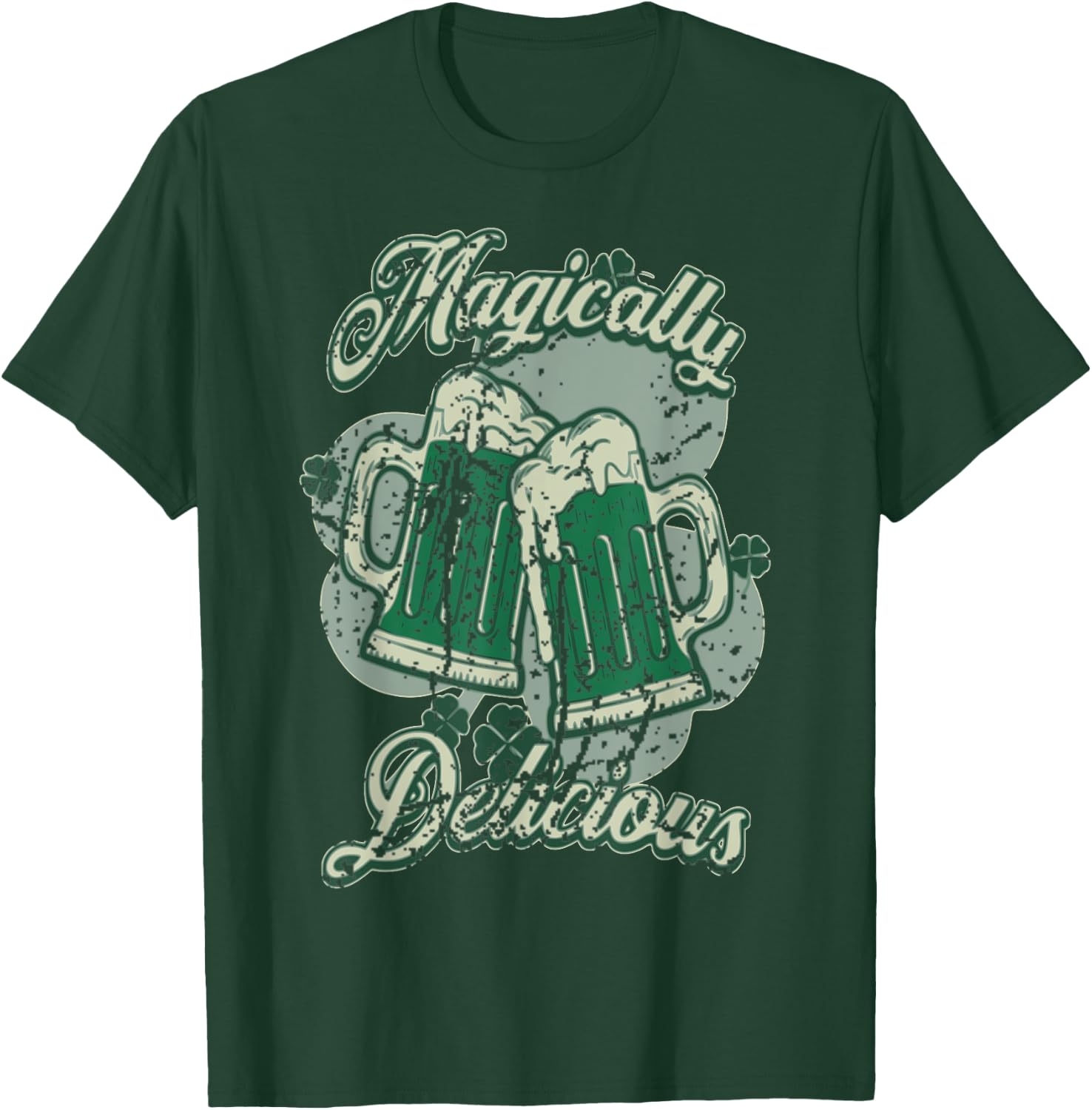 St Patricks Day Magically Delicious Beer Adult Party Top T-Shirt - T-Shirt | Forest