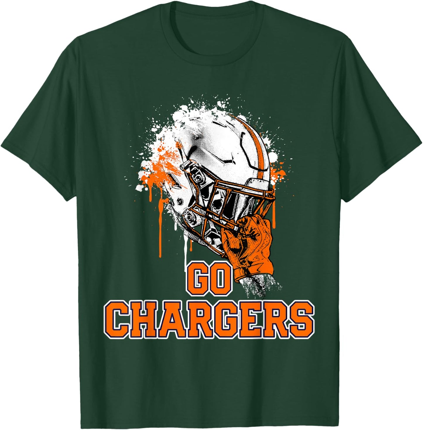 Cholla Chargers Rising Helmet GO! T-Shirt - T-Shirt | Forest