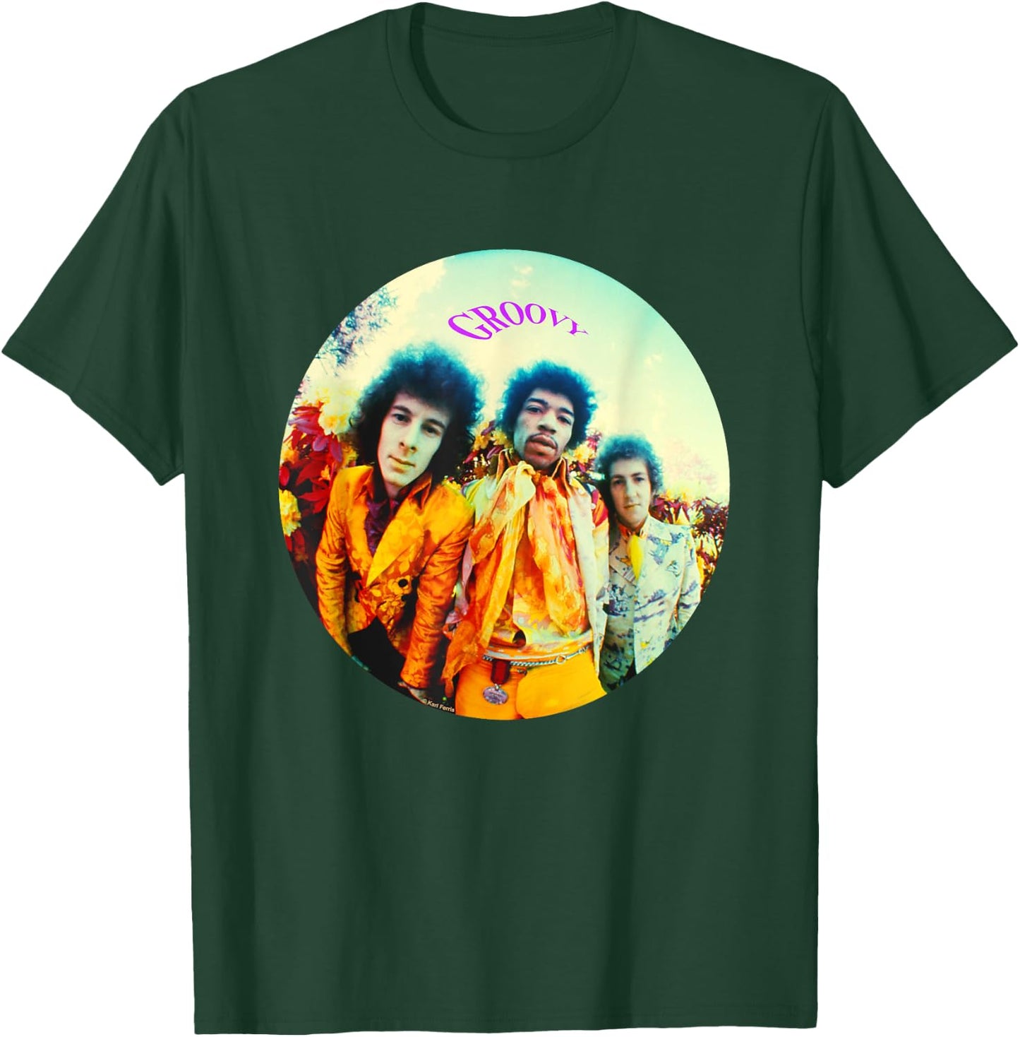 Karl Ferris Are You Experienced Jimi Hendrix Groovy T-Shirt - T-Shirt | Forest