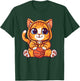 Cute Cat With Basketball I Cat Men Women Girls Kids T-Shirt - T-Shirt | Forest