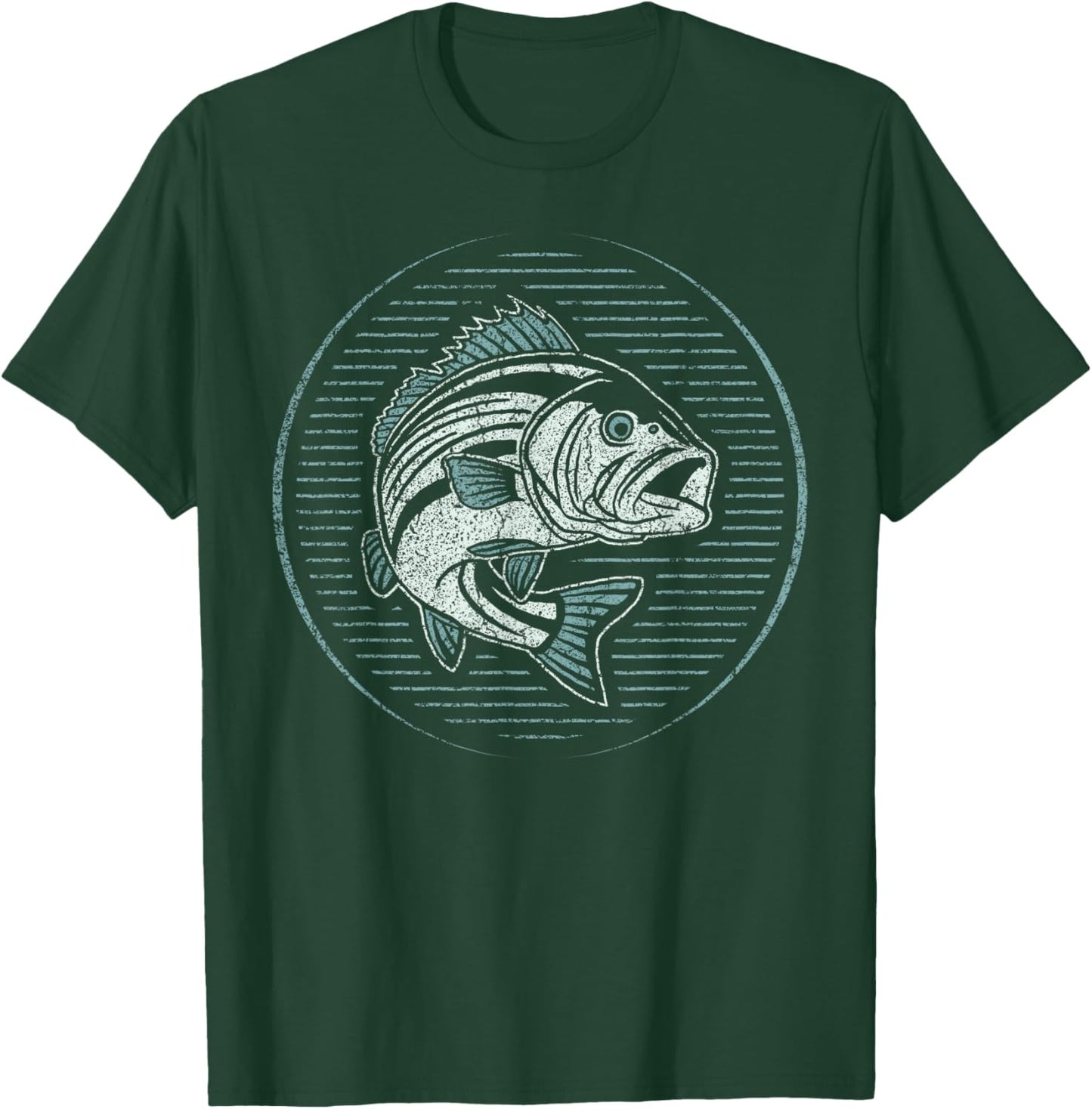 Fishing Shirt Men Women Outdoor Nature Wildlife Fish Graphic T-Shirt - T-Shirt | Forest