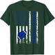 Tackle Football Dark Blue Ribbon Colon Cancer Awareness Kid T-Shirt - T-Shirt | Forest