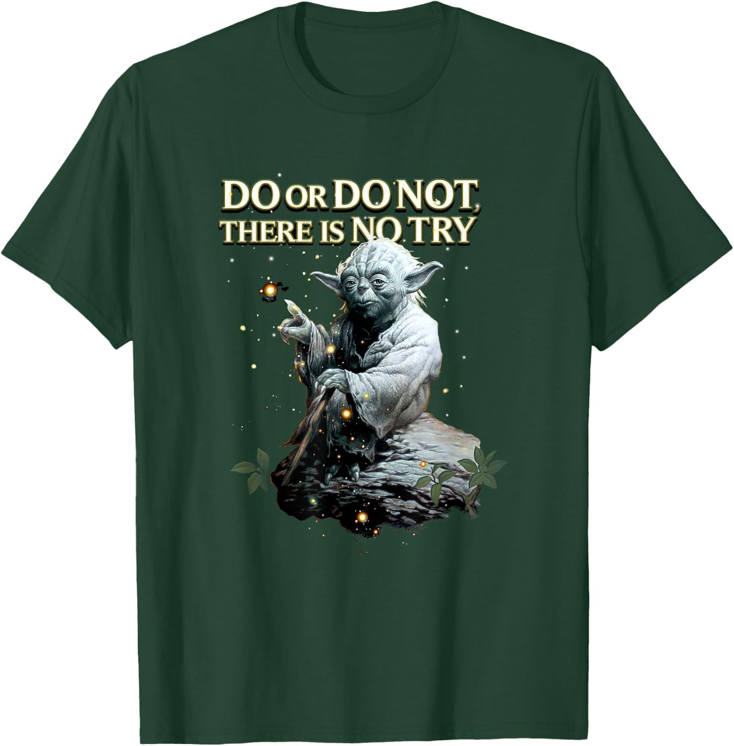 Star Wars Classic Do Or Do Not There Is No Try Yoda Portrait T-Shirt - T-Shirt | Forest