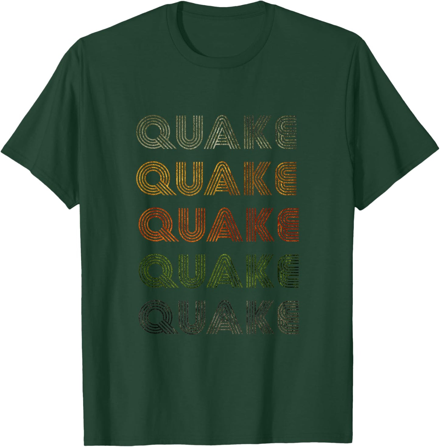 Love Heart Quake Grunge Vintage Style Black Quake T-Shirt - T-Shirt | Forest