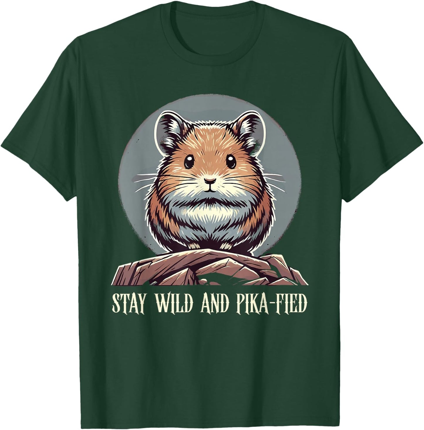 Adorable American Pika Habitat And Conservation Design T-Shirt - T-Shirt | Forest