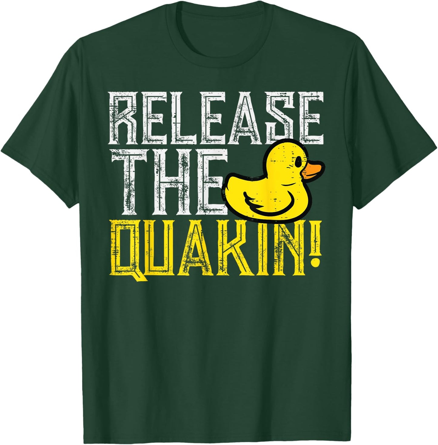 Rubber Duck Release The Quackin Funny Parody Men Women Kids T-Shirt - T-Shirt | Forest